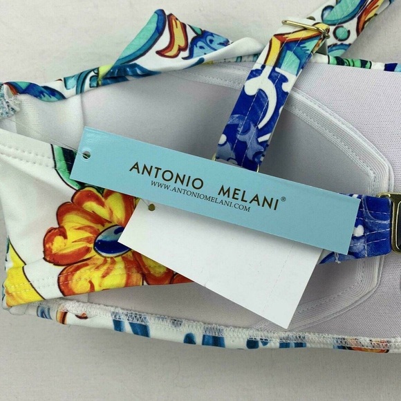 Antonio Melani Blue Mosaic Swimsuit Top Si… - Picture 5 of 6